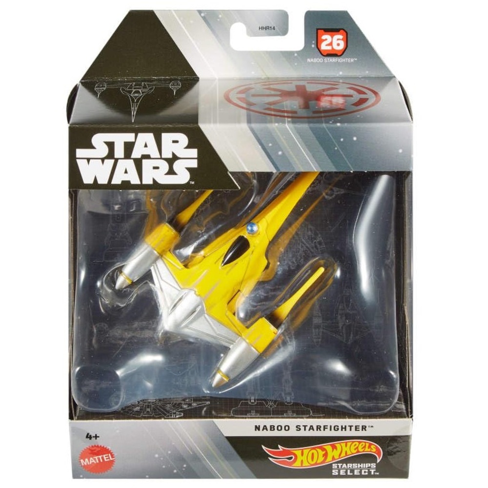 Hot Wheels Star Wars Naboo Starfighter 1/50 Scale Diecast Model